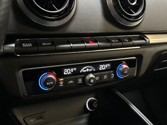 Audi A3 Limousine 1.0 TFSI S-Line Sport (2X S-LINE, BANG&OLUFSEN, APPLE CARPLAY, GROOT NAVI, LEDER, DYNAMISCHE KNIPPERLICHTEN, SPORTSTOELEN, CRUISE, PARKEERSENSOREN, NIEUWSTAAT)