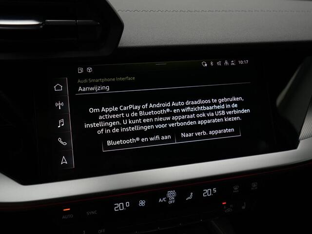 Audi A3 SPORTBACK 45 TFSI e 245 pk S-tronic S edition Competition / S-Line | Leder | Stoelverwarming | Adaptive Cruise | Navigatie | Parkeersensoren voor/achter