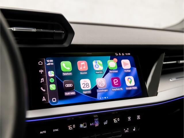Audi A3 SPORTBACK 40 TFSI e Sportline Automaat (APPLE CARPLAY, GROOT NAVI, ADAPTIVE CRUISE, SFEERVERLICHTING, ELEK SPORTSTOELEN, ELEK ACHTERKLEP, GETINT GLAS, NIEUWSTAAT)