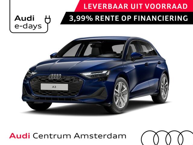 Audi A3 SPORTBACK Pro Line 40 TFSI e 204 pk | Assis.pak Driving+Parking plus | Led v+a, dyna. knipper. achter | Sportstoelen zwarte stof | Apple carplay |