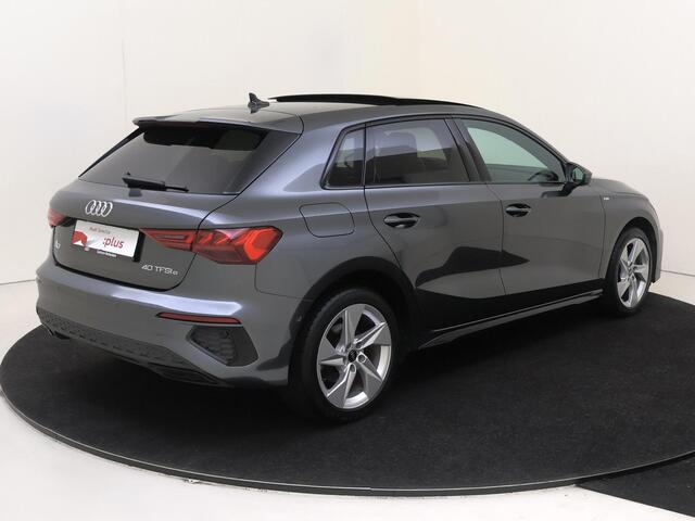 Audi A3 SPORTBACK 40 TFSI S line | SoH 92% | Panoramadak | Navigatie Plus | Virtual cockpit Plus | Adaptieve cruise control | Parkeerassistent | Stoelverwarming | Lederen bekleding | Full LED verlichting |