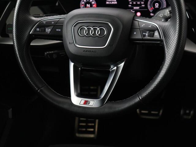 Audi A3 SPORTBACK 2.0 TFSI S3 quattro | Adaptive cruise | Bang & Olufsen | Matrix LED | Leder/Alcantara | Park Assist | Stoelverwarming | Virtual Cockpit | Carplay | Navigatie | Sportstoelen | Climate control