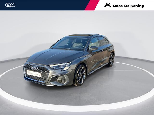 Audi A3 SPORTBACK 40 TFSIe 150kW/204PK S Line · Panoramadak · Camera · Stoelverwarming · Bang & Olufsen · Head-up display · Apple/Android Car Play · Leder/Stof · Drive select