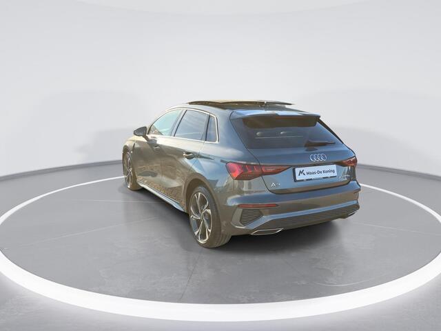 Audi A3 SPORTBACK 40 TFSIe 150kW/204PK S Line · Panoramadak · Camera · Stoelverwarming · Bang & Olufsen · Head-up display · Apple/Android Car Play · Leder/Stof · Drive select