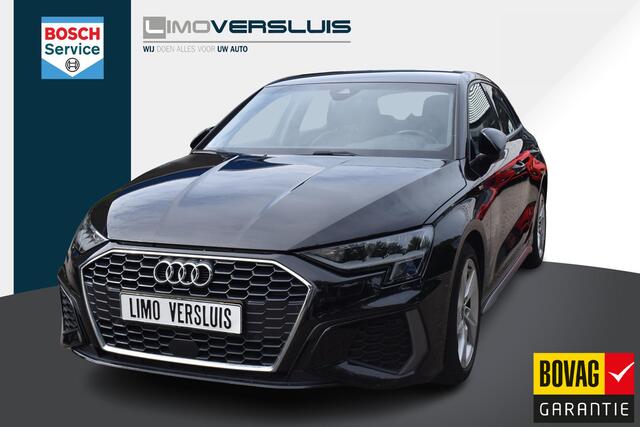 Audi A3 SPORTBACK 35 TFSI S edition S-line | Leder | Adaptieve Cruise | Navi | Carplay | 12 mnd BOVAG garantie | Whatsapp 06-53188999