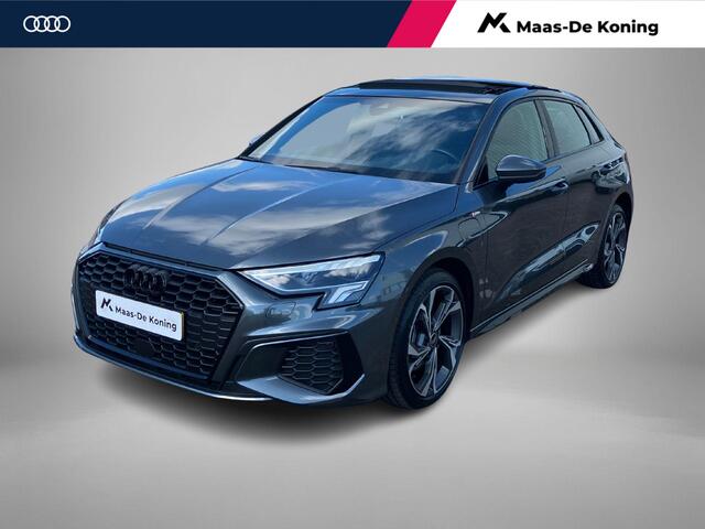 Audi A3 SPORTBACK 40 TFSIe 150kW/204PK S Line · Panoramadak · Stoelverwarming · Apple/Android Car Play · Drive select · Leder/Stof