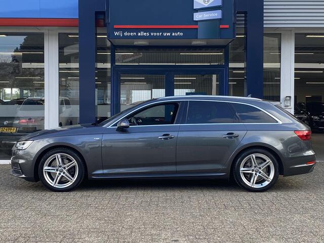 Audi A4 Avant 2.0 TFSI ultra Sport S line Edition / NL-Auto / Cruise-Control / Akoestisch-Glas / Afneembare-Trekhaak / Elektr.-Achterklep / Keyless / LED / Radio-Bluetooth / Navi / Flippers / PDC-Achter / 18'' LMV / ENZ.