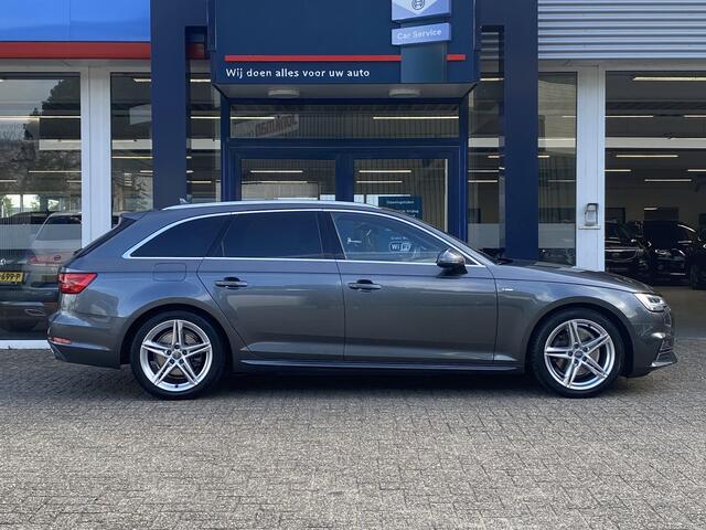 Audi A4 Avant 2.0 TFSI ultra Sport S line Edition / NL-Auto / Cruise-Control / Akoestisch-Glas / Afneembare-Trekhaak / Elektr.-Achterklep / Keyless / LED / Radio-Bluetooth / Navi / Flippers / PDC-Achter / 18'' LMV / ENZ.