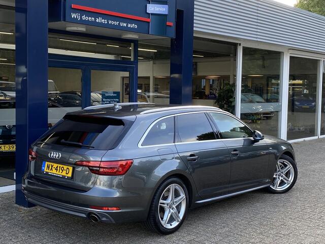 Audi A4 Avant 2.0 TFSI ultra Sport S line Edition / NL-Auto / Cruise-Control / Akoestisch-Glas / Afneembare-Trekhaak / Elektr.-Achterklep / Keyless / LED / Radio-Bluetooth / Navi / Flippers / PDC-Achter / 18'' LMV / ENZ.