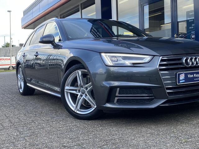 Audi A4 Avant 2.0 TFSI ultra Sport S line Edition / NL-Auto / Cruise-Control / Akoestisch-Glas / Afneembare-Trekhaak / Elektr.-Achterklep / Keyless / LED / Radio-Bluetooth / Navi / Flippers / PDC-Achter / 18'' LMV / ENZ.