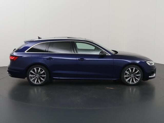 Audi A4 Avant 40 TFSI S Line | Quattro | B&O Audio | Panoramadak | Ele.verstelbare stoelen + Geheugen | Stoelverwarming v + a | Apple CarPlay/Android Auto | 360 Camera | Ele. wegklapbare trekhaak | Sport-Chassis | Matrix-Led | HUD | Sportstoelen |