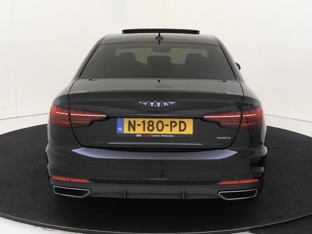 Audi A4 Limousine 40 TFSI quattro S edition Competition | Panoramadak | Bang & Olufsen | Lederen bekleding 'Valcona' | LED matrix verlichting | 3-zone airco | Audi virtual cockpit plus | CarPlay |