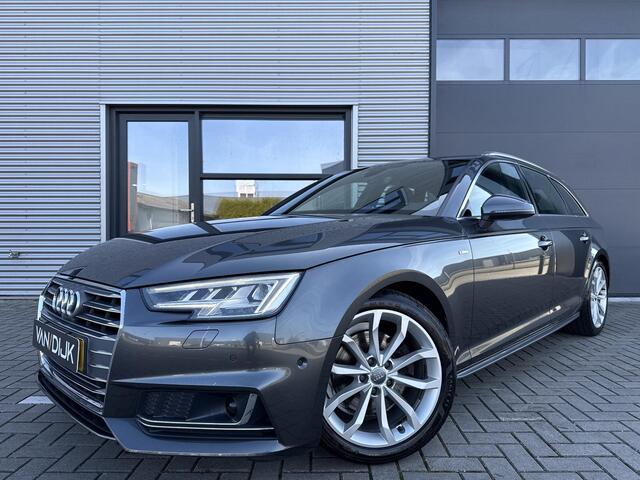 Audi A4 Avant 2.0 TFSI Ultra Sport S Line Edition Automaat 190PK ?Virtual Cockpit ?B&O Sound ?360º Camera ?Sportstoel Half Leder ?Matrix LED ?Elektrische Klep ?Navigatie Full Map ?Drive Select ?BLIS ?Climate ?Cruise ?Parkeersensoren ?Lichtmetaal 18" ?Trekhaak