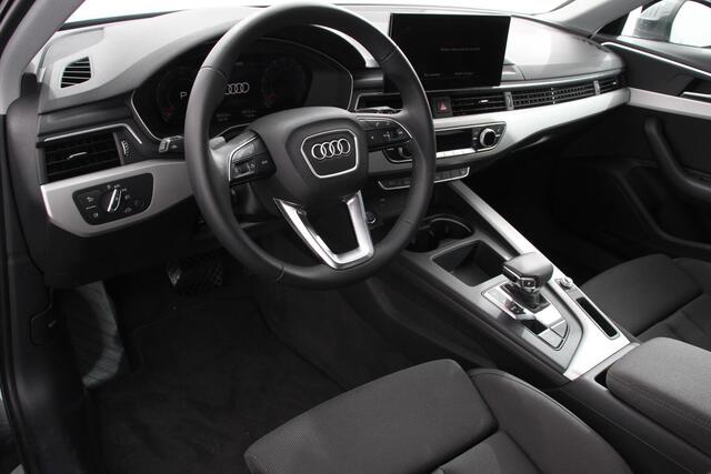 Audi A4 Avant 40 TFSI 204 pk S-tronic S Line Plus Navigatie Adaptive Cruise Control Parkeersensoren Camera Lane Assist Elektrische achterklep Stoelverwarming Ledverlichting Virtual Cockpit Climatronic