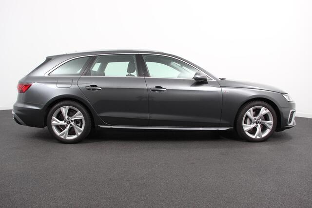 Audi A4 Avant 40 TFSI 204 pk S-tronic S Line Plus Navigatie Adaptive Cruise Control Parkeersensoren Camera Lane Assist Elektrische achterklep Stoelverwarming Ledverlichting Virtual Cockpit Climatronic