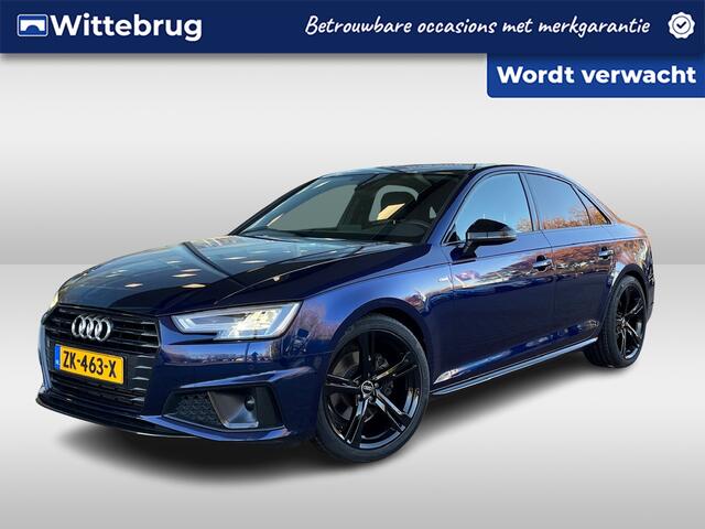 Audi A4 Limousine 40 TFSI 190PK Sport S line black edition / Parkeersensoren / Getint glas / Navigatie / Lederen bekleding / 19'' LMV TRANS