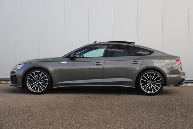 Audi A5 Sportback 35 TFSI S edition Competition Black Pack Panoramadak B&O Virtual LED Matrix Navigatie Achteruitrijcamera Carplay Half Leder Stoelverwarming NAP Dealer Onderhouden!