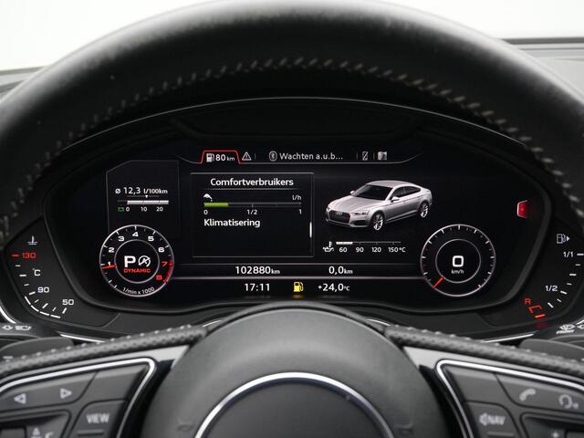 Audi A5 Sportback 2.0 TFSI 252 pk S-tronic quattro Sport Pro Line S / S-Line | Leder | Matrix LED | Bang & Olufsen | Elektr. verstelbare stoelen | Achteruitrijcamera | Stoelverwarming