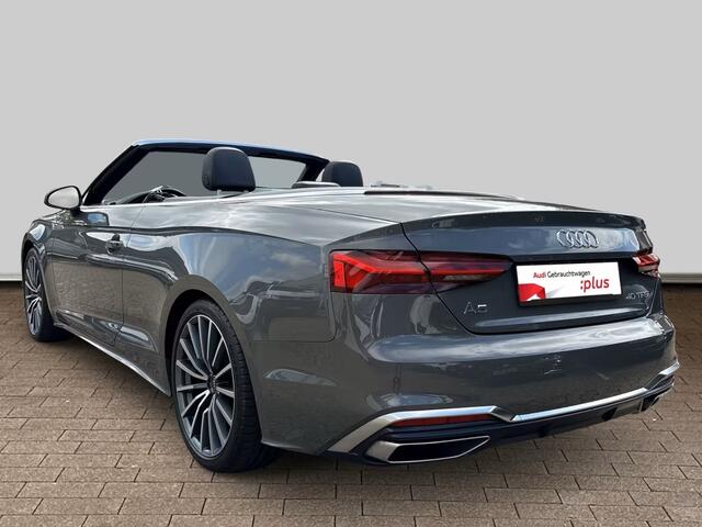 Audi A5 Cabriolet 40 TFSI S-LINE ** MATRIX, NAVI+, LEDER, TREKH, NEKVERW, 19-inch LMV, VIRTUAL ** 1e EIG - UNFALLFREI - ¤ 31.000,= onder NP ** ** INFORMEER OOK NAAR ONZE AANTREKKELIJKE FINANCIAL-LEASE TARIEVEN **