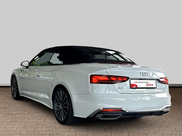 Audi A5 Cabriolet 40 TFSI S-LINE ** MATRIX, NAVI+, LEDER, TREKH, NEKVERW, 19-inch LMV, VIRTUAL ** 1e EIG - UNFALLFREI - ¤ 31.000,= onder NP ** ** INFORMEER OOK NAAR ONZE AANTREKKELIJKE FINANCIAL-LEASE TARIEVEN **