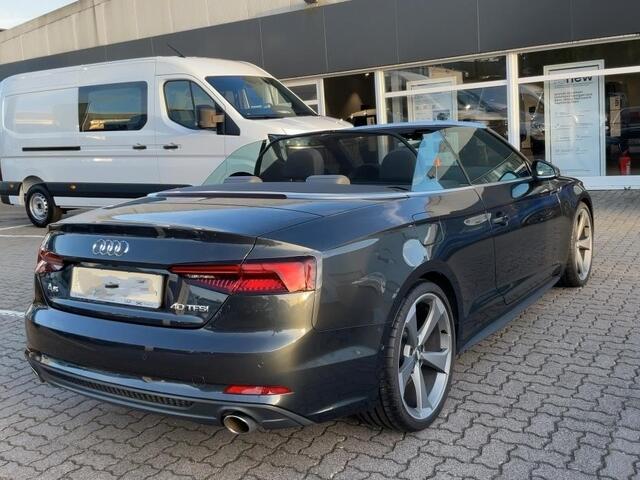 Audi A5 Cabriolet 40 TFSI S-LINE ** LED, VIRTUAL, LEDER, ACC, ALARM, ELECTR. ST, 20-inch LMV ** UNFALLFREI - Slechts 24.900km. ** ** INFORMEER OOK NAAR ONZE AANTREKKELIJKE FINANCIAL-LEASE TARIEVEN **