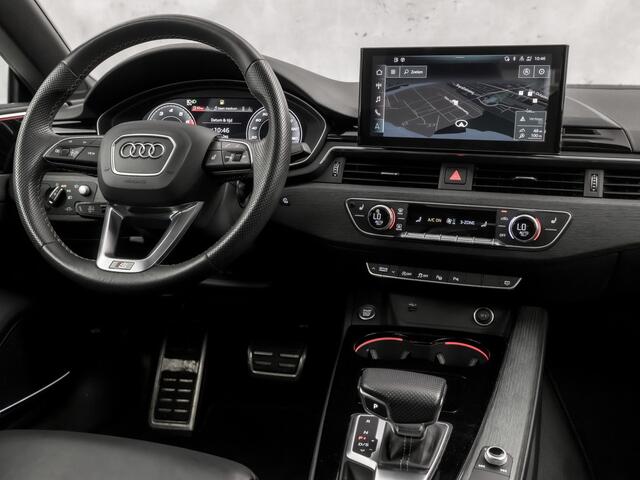 Audi A5 Sportback 40 TFSI S-Line Sport 204Pk Automaat (PANORAMADAK, 1e EIGENAAR, BANG&OLUFSEN, HEAD-UP DISPLAY, 360 CAMERA, MATRIX LED, STOELVERWARMING ACHTER, ADAPTIVE CRUISE, SFEERVERLICHTING, STUURWIEL VERWARMD, NIEUWSTAAT)