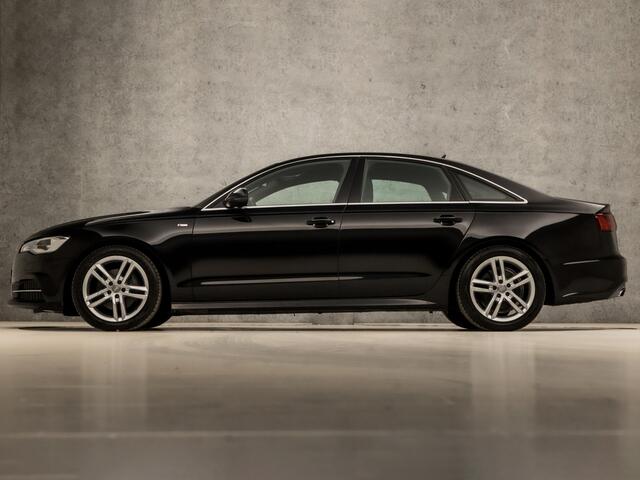 Audi A6 Limousine 1.8 TFSI S-Line Sport 191Pk Automaat (2X S-LINE, LOGISCH NAP, NAVIGATIE, CLIMATE, LEDER, XENON, SPORTSTOELEN, PARKEERSENSOREN, CRUISE, NIEUWE APK, NIEUWSTAAT)