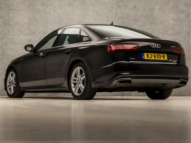Audi A6 Limousine 1.8 TFSI S-Line Sport 191Pk Automaat (2X S-LINE, LOGISCH NAP, NAVIGATIE, CLIMATE, LEDER, XENON, SPORTSTOELEN, PARKEERSENSOREN, CRUISE, NIEUWE APK, NIEUWSTAAT)