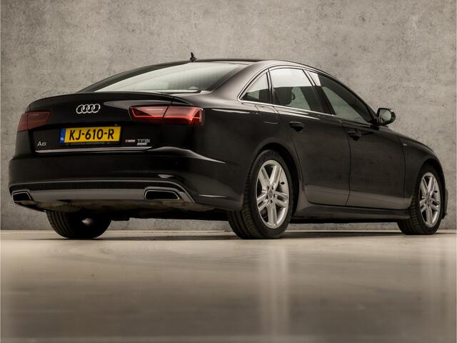 Audi A6 Limousine 1.8 TFSI S-Line Sport 191Pk Automaat (2X S-LINE, LOGISCH NAP, NAVIGATIE, CLIMATE, LEDER, XENON, SPORTSTOELEN, PARKEERSENSOREN, CRUISE, NIEUWE APK, NIEUWSTAAT)