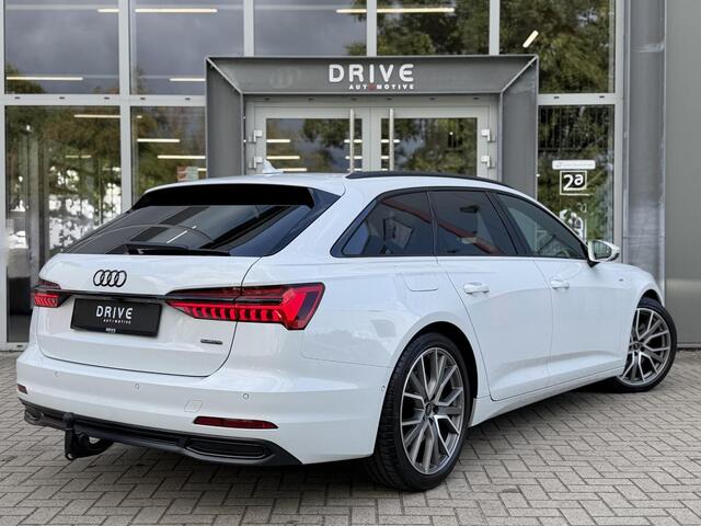 Audi A6 Avant 50 TFSI e quattro 299PK S edition |Pano|B&O|ACC|360Cam|Leer|HD Matrix|Sfeer|20"|Trekhaak|S-Line|Zwart-optiek