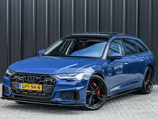 Audi A6 Avant 55 TFSI e quattro S EDITION COMPETITION | PANORAMADAK | 4-ZONE CLIMATE | LED-MATRIX | BLACK-OPTIC | LED-MATRIX | KEYLESS ENTREE | ADAPTIVE CRUISE | TREKHAAK | AMBIANCE INTERIEUR | MEMORY SEATS | 360 CAMERA | HEAD-UP DISPLAY | BANG&OLUFSEN |