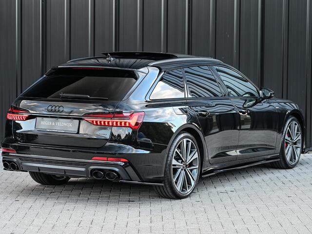 Audi A6 Avant 55 TFSI e QUATTRO S EDITION COMPETITION | 3X S-LINE | PANORAMADAK | HEAD-UP | ADAPTIVE CRUISE | VIRTUAL COCKPIT | SOFT CLOSE | KEYLESS ENTREE | MEMORY SEATS | AMBIANCE VERLICHTING | 360 CAMERA | ACHTERBANK VERWARMD | EL. TREKHAAK