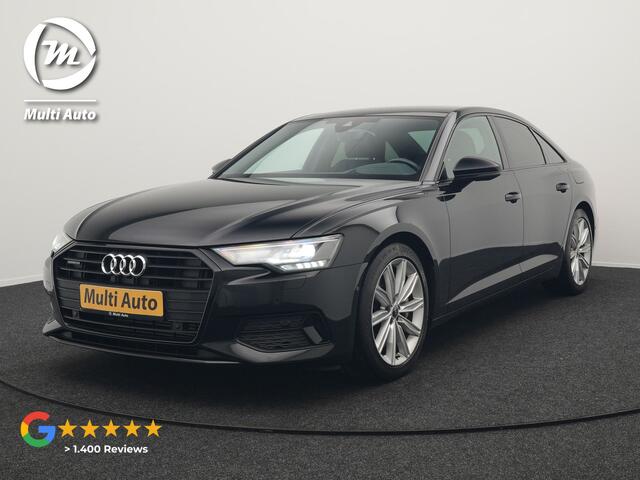 Audi A6 Limousine 50 TFSI e quattro 2X S Line Plug In Hybrid 299pk Dealer O.H PHEV | Panodak | Trekhaak Af Fabriek | Head Up | Apple Carplay | Lederen Sportstoelen Verwarmd | Keyless | Cruise Control | Virtual | Navigatie | DAB |
