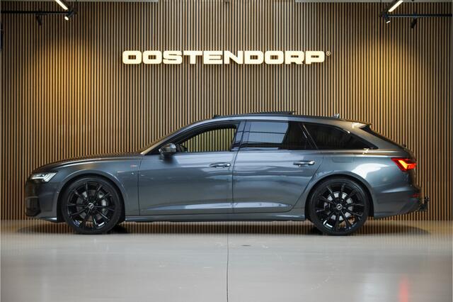 Audi A6 Avant 50TFSIe/ 299pk Quattro S-Line Blackstyle|2022|Panoramadak|Leer|Trekhaak|21"Blackstyle|B&O|LED|ACC|el.achterklep|Carplay