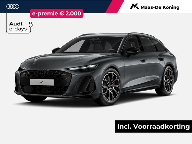 Audi A6 Avant 2.0 e-hybrid quattro S edition 299 PK · Tech plus · Warmtewerend glas, donker getint · Exterieurpakket zwart
