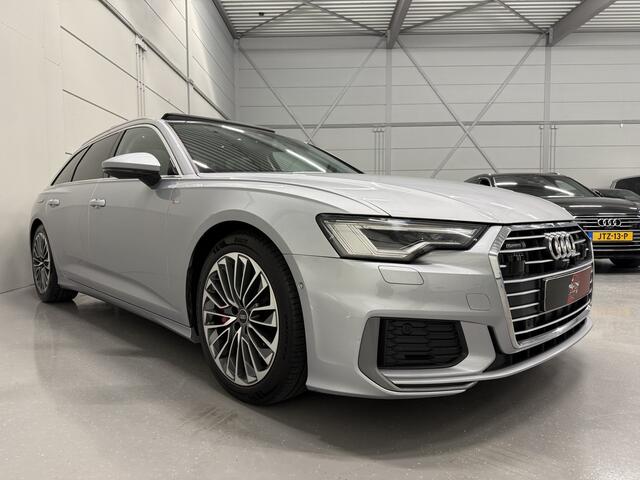Audi A6 Avant 55 TFSI e quattro Competition PANO/HEAD-UP/MEMORY/360CAMERA/ACC/KEYLESS/MATRIX/CARPLAY/S-LINE SPORTPAKKET/FLORETT-SILBER METALLIC/NET GROTE OH BEURT GEHAD BIJ AUDI