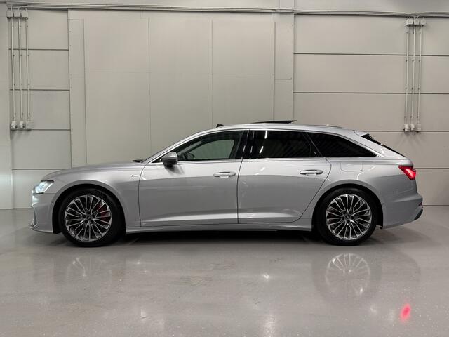 Audi A6 Avant 55 TFSI e quattro Competition PANO/HEAD-UP/MEMORY/360CAMERA/ACC/KEYLESS/MATRIX/CARPLAY/S-LINE SPORTPAKKET/FLORETT-SILBER METALLIC/NET GROTE OH BEURT GEHAD BIJ AUDI