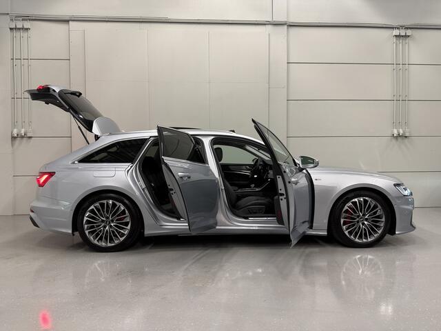 Audi A6 Avant 55 TFSI e quattro Competition PANO/HEAD-UP/MEMORY/360CAMERA/ACC/KEYLESS/MATRIX/CARPLAY/S-LINE SPORTPAKKET/FLORETT-SILBER METALLIC/NET GROTE OH BEURT GEHAD BIJ AUDI