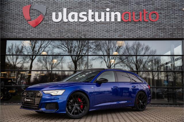 Audi A6 Avant 55 TFSI e quattro Pro Line S Competition Ultra blauw, Panoramadak, 3D camera, B&O, Trekhaak,