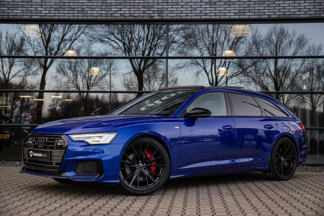 Audi A6 Avant 55 TFSI e quattro Pro Line S Competition Ultra blauw, Panoramadak, 3D camera, B&O, Trekhaak,