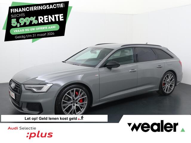 Audi A6 Avant 55 TFSI e quattro S edition Competition | 367 PK | SoH 85% | Trekhaak | Adaptive cruise control | Climate control | Virtual pedal achterklep | 20" LM velgen |