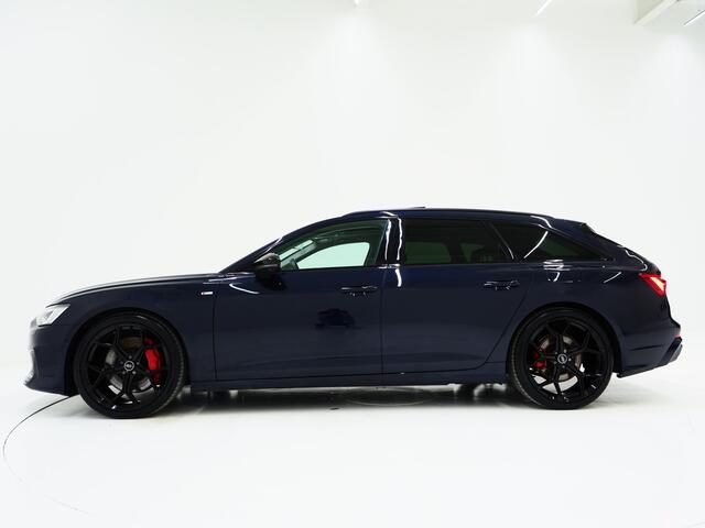 Audi A6 Avant 55 TFSI e quattro Full Black | Panoramadak | B&O Audio | Trekhaak | HUD | Leder | Keyless | Sfeerlicht | Carplay