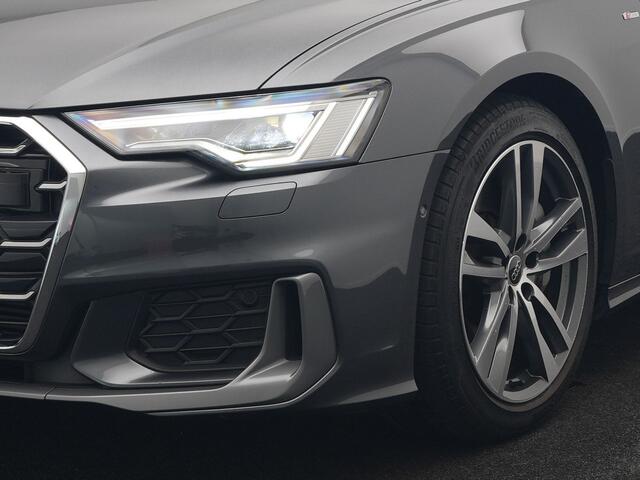 Audi A6 Avant 50 TFSI e quattro S-Line PHEV 300pk Dealer O.H Panodak | Head Up | Adaptive Cruise | Lederen Sportstoelen Memory & Verewarmd | S Sportstuur Verwarmd | Apple Carplay | Blis | Sfeerverlichting | Keyless | Navigatie | Virtual | DAB | 19" L.M Plug In Hy