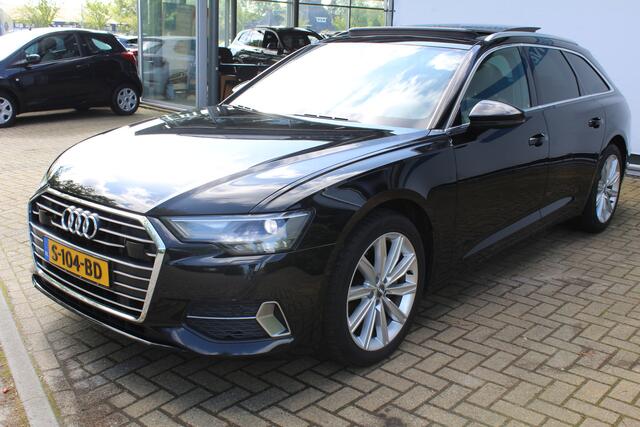 Audi A6 Avant 40 TDI S edition | Incl. 12 maanden Garantie | Panorama dak | Elektrisch wegklapbare trekhaak | Elektrisch verstelbare stoelen met memory | Elektrische kofferbakklep | Keyless entry/start | Stoelverwarming | Adaptive cruise | Navigatie | Schuif/kant