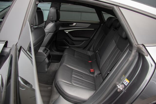 Audi A7 Sportback 55 V6 340PK TFSI 3x S-line | ACC | 360 Camera | Massage | Ventilatie + Verwarming | Luchtvering | Pano | Lane & Side Assist | B&O | Head Up | TH 2000kg | 21"| Apple & Android Carplay | Quattro | ¤149.188 N.P