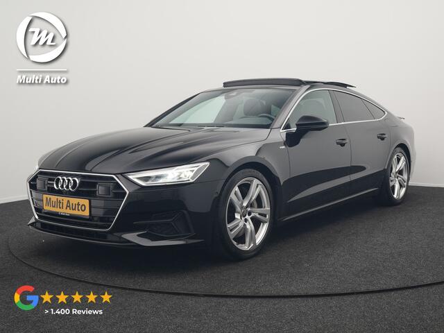 Audi A7 Sportback 50 TFSI e quattro S Line Plug In Hybrid 299pk Dealer O.H PHEV | Panodak | Adaptive Cruise | 360 Camera | Alcantara Sportstoelen Memory & Verwarmd | Apple Carplay | Blis | Navigatie | Virtual | DAB | 20"L.M |