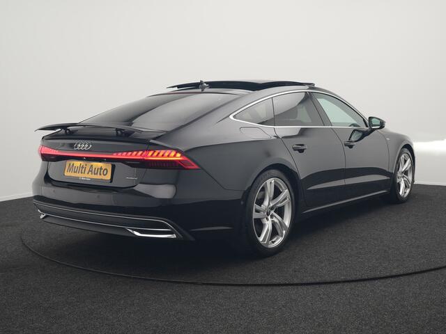 Audi A7 Sportback 50 TFSI e quattro S Line Plug In Hybrid 299pk Dealer O.H PHEV | Panodak | Adaptive Cruise | 360 Camera | Alcantara Sportstoelen Memory & Verwarmd | Apple Carplay | Blis | Navigatie | Virtual | DAB | 20"L.M |
