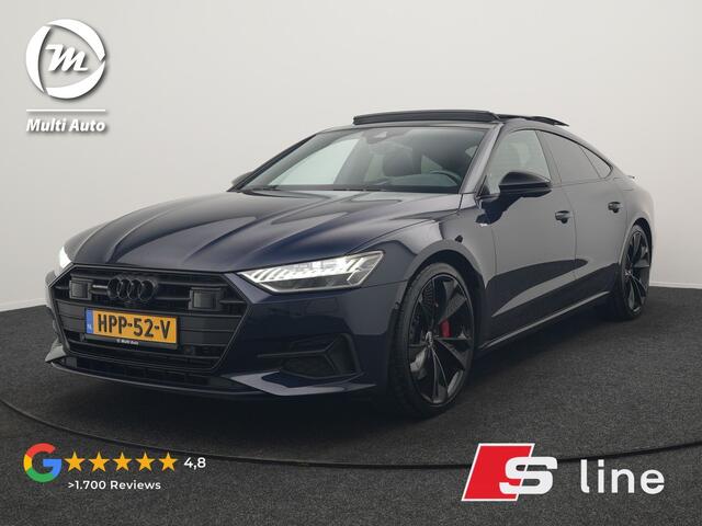 Audi A7 Sportback 50 TFSI e Quattro 2x S Line PHEV 299pk | Trekhaak Af Fabriek | Panodak | Head Up | Adaptive Cruise | Bang & Olufsen | 360 Camera | Alcantara Sportstoelen Memory & Verwarmd | Matrix LED | Stuur Verwarmd | Sfeerverlichting | Keyless | Plug In Hybr