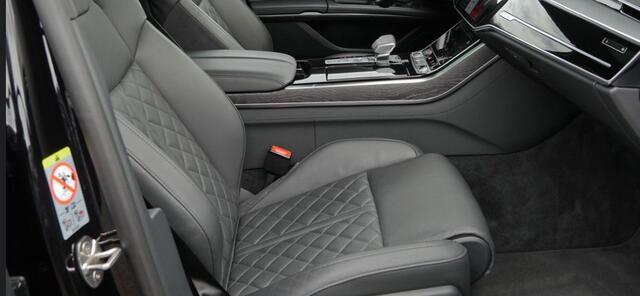 Audi A8 60 TFSI e quattro Matrix Pano Head Up Verwarmd stuurwiel Memory Masage Stoelkoeling B&O Garantie tot 08-10-2029