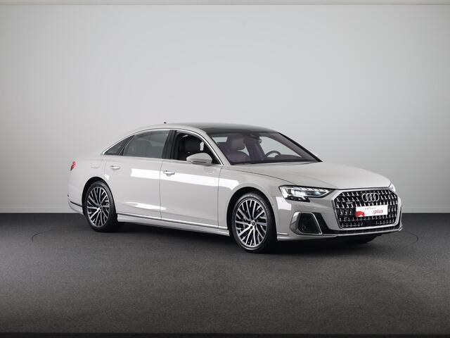 Audi A8 60 TFSI e quattro Lang 462 pk Tiptronic | Verlengde garantie | Navigatie | Panoramadak | Parkeersensoren (Park assist) | Rondomzicht camera | Stoelverwarming/ventilatie/massage v/a | B&O Soundsystem |